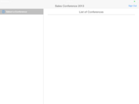 ConferenceApp on iPad