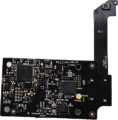 The back of the Wireless AWRT board, with the antenna attached.