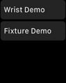 Selecting a Demo type.